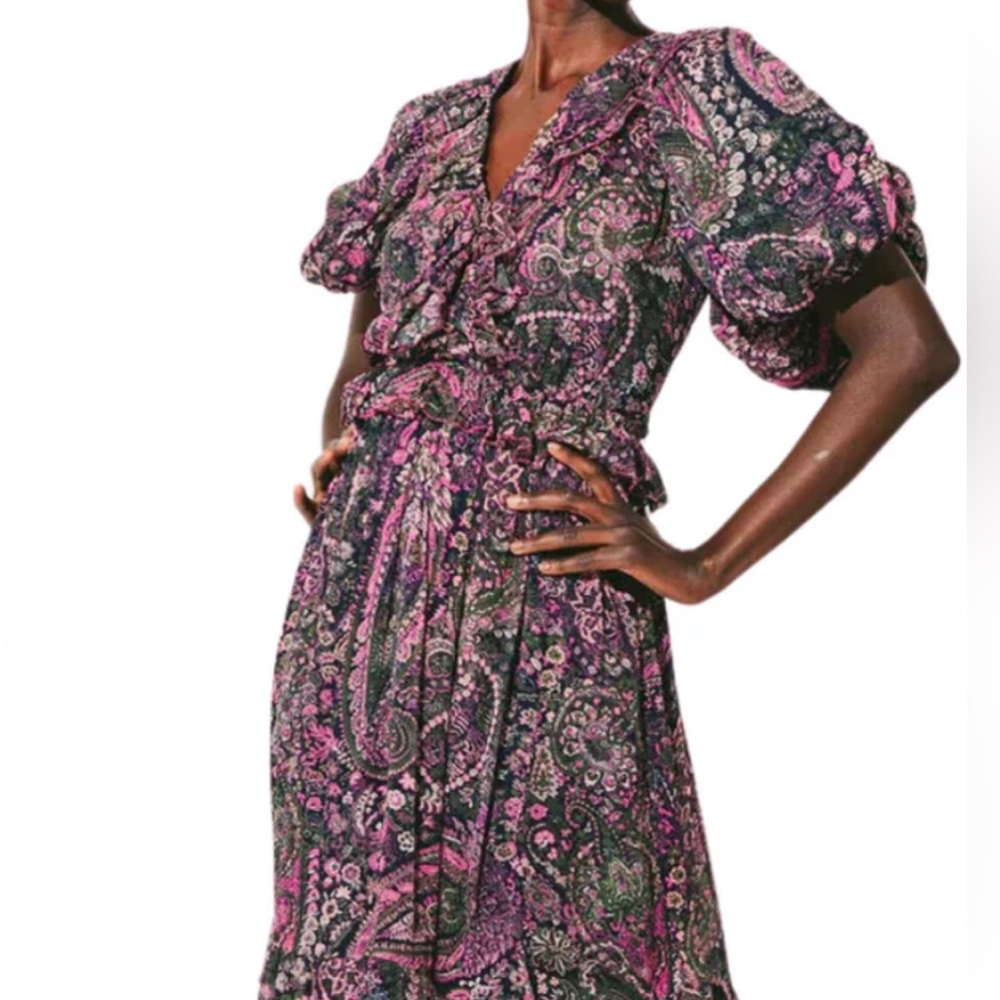 Cleobella dress. New with tags. Beautiful print and chiffon material